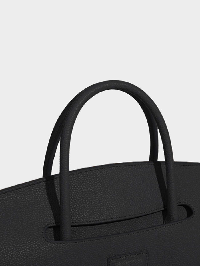Caelora Hobo Tote Bag (Jet Black) - Image 3
