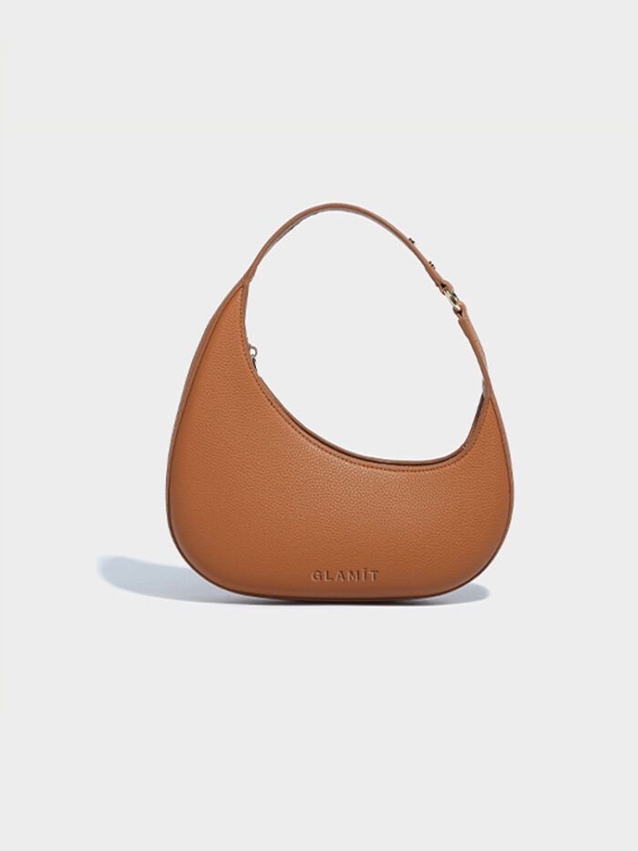Crescent Shoulder Bag (Caramel Brown) - Image 1