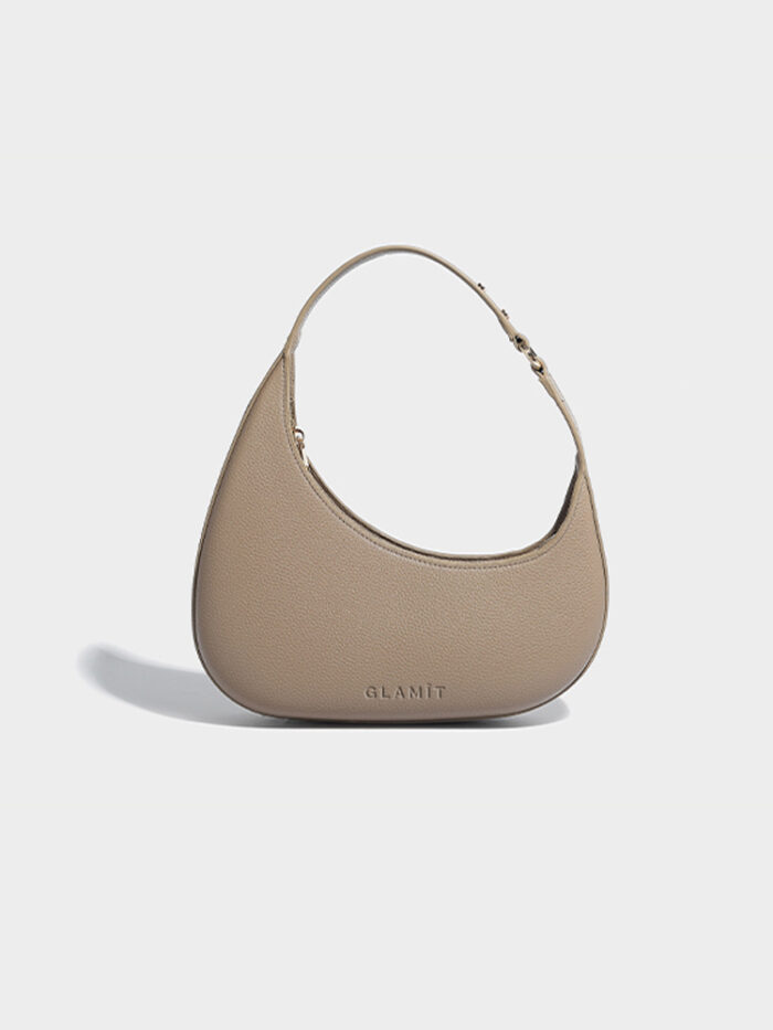 Crescent Shoulder Bag  (Taupe Grey) - Image 1