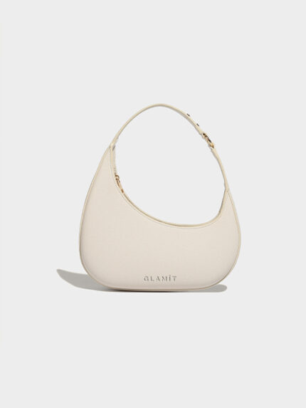 Crescent Shoulder Bag (Light cream white)