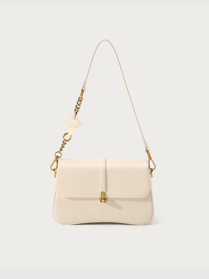 Diamora Shoulder Bag (Light cream white) - Image 1