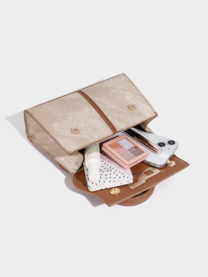 Lusso Cross body Hand bag (Apricot) - Image 4
